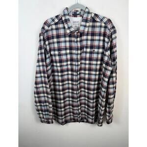 Barbour International Steve McQueen Shirt 2XL‎ Plaid Flannel Button Down USA